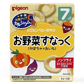Bánh Ăn Dặm Vị Bí đỏ Và Khoai Lang Pigeon 10g 7 Tháng