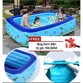 Mua Bể BƠi Loại To 2M1+bơm Cho bé-hồ bơi mmini