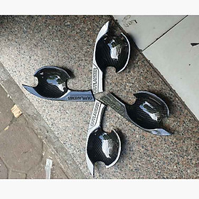 Bộ Ốp Tay Cửa Dành Cho Ô Tô Outlander 2016 2017 2018 2019 2020 Vân Cacbon