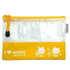 Bộ 2 Túi Lưới Stacom Có Khóa Kéo B6 ZC101B6 - Màu Vàng