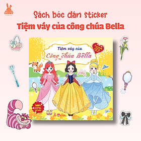 Bộ sách Sticker Tiệm váy của công chúa - Sách sticker phối đồ sáng tạo cho bé