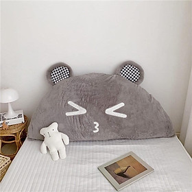 Mua GỐI TỰA KÊ ĐẦU GIƯỜNG TRANG TRÍ DÀI 1M2X50CM GẤU XÁM