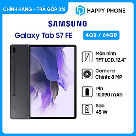 Máy tính bảng Samsung Galaxy Tab S7 FE (4GB/64GB) - Hàng đích thị - Đã kích hoạt bh năng lượng điện tử