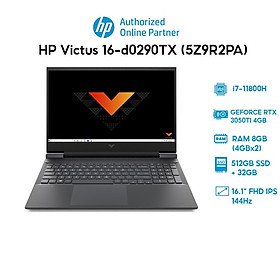 Mua Laptop HP Victus 16-d0290TX (5Z9R2PA) (i7-11800H|512GB|GeForce RTX 3050Ti 4GB|16.1  FHD 144Hz) Hàng chính hãng