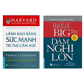 Combo Cẩm Nang Vàng Cho Nhà Lãnh Đạo: Lãnh Đạo Bằng Sức Mạnh Trí Tuệ Cảm Xúc + Dám Nghĩ Lớn (Giải Pháp Để Trở Thành Nhà Lãnh Đạo Hoàn Hảo - Tặng Kèm Bookmark Green Life)