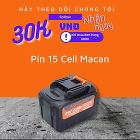 Mua Pin 15 cell Macan -21V-6P-chân pin phổ thông