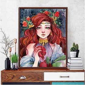 Mua Tranh sơn dầu số hoá tự tô đã căn sẵn khung 40x50 cm (painting by number) - Persephone