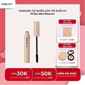Mascara Tự Nhiên Làm Tơi & Dài Mi Inglot All Eye Want Mascara (8.5ml)