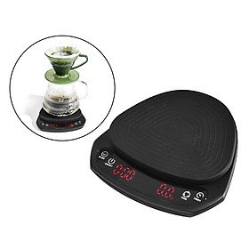 Smart Coffee Scale Electronic Digital Kitchen Scale Pour Drip Coffee with Timer 2000g/0.1g Barista Tools High Precision LED Display Cooking Use