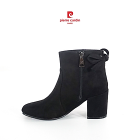 Giày boots nữ Pierre Cardin, chất liệu da cao cấp, cổ ngắn, gót cao 5cm, phù hợp mọi trang phục  PCWFWS 208