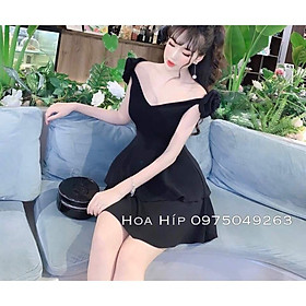 Đầm xòe xếp tầng đính hoa tay siêu xinh dành cho nữ