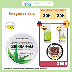Gel Lô Hội Làm Mát Da, Ngừa Mụn, Chống Lão Hóa Milaganics (150g)