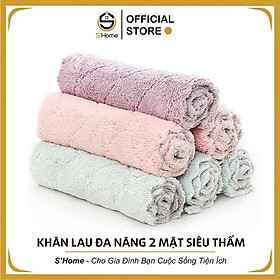 Mua Khăn Lau Đa Năng ️S Home️ Khăn Lau Bếp 2 Mặt Siêu Thấm Nước  Mềm Mịn  Hút Ẩm Tốt  Kháng Khuẩn  Siêu Rẻ - SH51