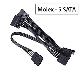 Mua Cáp chuyền nguồn 4 pin ra 5 cổng sata