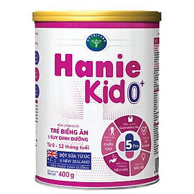 Sữa bột Nutricare Hanie Kid 0+ cho trẻ biếng ăn và suy dinh dưỡng (400g)