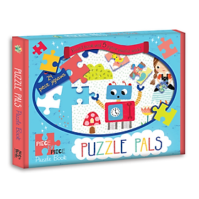 Sách xếp hình tương tác: Những người bạn ngộ nghĩnh- Puzzle pals (Jigsaw book)