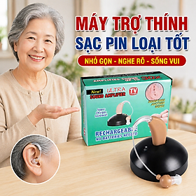 Thiết Bị Trợ Thính Nhỏ Gọn Không Dây – Sạc Nhanh, Âm Thanh Rõ, Đeo Thoải Mái, đèn trang trí