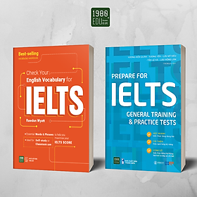 Hình ảnh Sách - Combo 2 cuốn Check your English Vocabulary for IELTS + Prepare For Ielts General Training & Practice Tests - 1980Books