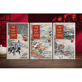 (Trọn bộ 3 tập, bìa cứng, 240 minh hoạ, tặng bộ bài tây, bản 2026) TAM QUỐC DIỄN NGHĨA – La Quán Trung – Phan Kế Bính dịch – Huy Hoàng Books