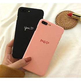 Ốp cho IPHONE 6 6s 6 Plus 6s Plus 7 7 Plus 8 8 Plus X YOU AND ME phong cách Hàn Quốc