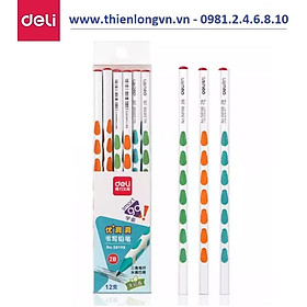 Hộp 12 cây bút chì định vị nhiều màu Deli 58198
