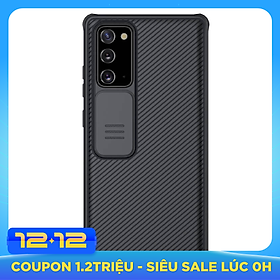 Ốp lưng cho Samsung Galaxy Note 20/ Note 20 Ultra bảo vệ camera Nillkin CamShield chính hãng