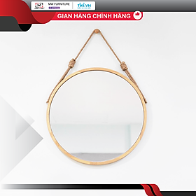 GƯƠNG TRÒN TREO TƯỜNG KHUNG GỖ HÀN QUỐC - CIRCLE MIRROR