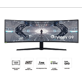 Mua Màn Hình Cong Gaming Samsung LC49G95TSSEXXV ( 49 Inch DQHD VA (5 120 x 1 440) 240Hz / 1ms / DP 1.4 / HDMI / USB Ports / Jack Audio 3.5 / G-Sync ) - Hàng Chính Hãng