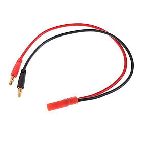 4.0 HXT Banana Charging Connector to 4mm Banana Plug Cable Adapter Lipo Battery 14AWG Lead 300mm - intl