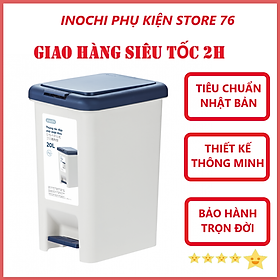 Thùng Rác Đạp Chân Hình Chữ Nhật Nhiều Cỡ Kèm Ruột Hiro Hàng Xuất Nhật - Chính Hãng ( Tặng kèm bộ 3 khăn lau pakasa) Giao màu ngẫu nhiên