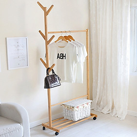 GIÁ TREO QUẦN ÁO DI ĐỘNG 1 TẦNG ( MÀU NGẪU NHIÊN )