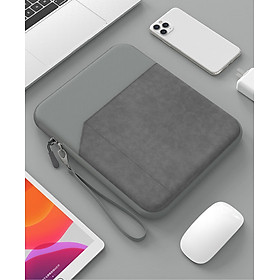 Túi chống sốc dành cho ipad cho macbook laptop surface da lộn chống nước lót lông siêu dày - Hàng chính hãng