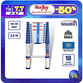 Mua Thang Nhôm Rút/Xếp Đơn Nikawa NK-38PRO chiều cao 3 8m