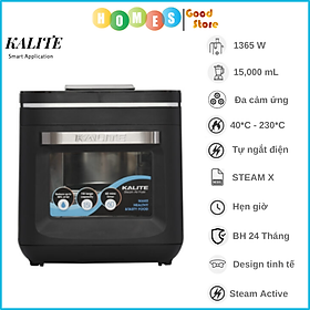 Nồi Chiên Hơi Nước Kalite Steam X Tiêu Chuẩn Châu Âu 9 Chương Trình Cài Sẵn Dung 15 Lít Công Suất 1635 W - Hàng Chính Hãng