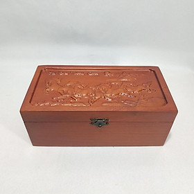 Mua Hộp đựng CON DẤU CÔNG TY  ĐỰNG TRANG SỨC GỖ HƯƠNG CHẠM MÃ ĐÁO THÀNH CÔNG ( LOẠI TO - ẢNH THẬT)