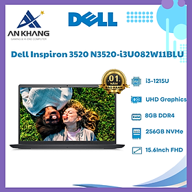 Mua Laptop Dell Inspiron 15 3520 i3U082W11BLU (Core i3-1215U | 8GB | 256GB | Intel UHD | 15.6 inch FHD | Win 11 | Office | Đen) - Hàng Chính Hãng - Bảo Hành 12 Tháng