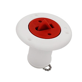 Boat Yacht Caravan Water Deck Filler & Red Keyless Cap for 38mm 1 1/2'' Hose