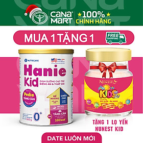 Sữa bột tốt cho bé Nutricare Hanie Kid 0+, dinh dưỡng cho trẻ biếng ăn, suy dinh dưỡng