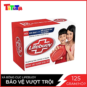 Xà Bông Cục Diệt Khuẩn Lifebuoy Bảo Vệ Vượt Trội 21126123 (125g)