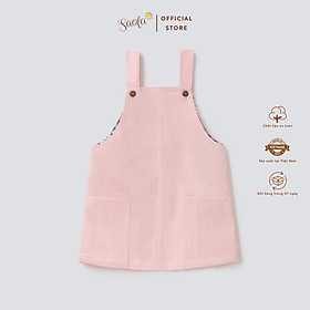 Chân Váy Yếm Bé Gái Chất Liệu Vải Nhung Tăm Cao Cấp - CHLOE PINAFORE DRESS