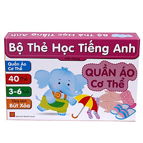 Hình ảnh Bộ Thẻ Học Thông Minh - Quần Áo, Cơ Thể (2016)