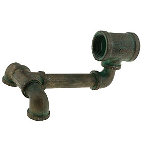 Industrial Copper Pipe Bottle Glass Holder Champagne Holder Wine Rack 6inch