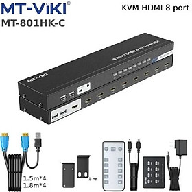 Mua Bộ chuyển mạch HDMI USB KVM Switch 8 ra 1 hỗ trợ 4K 30Hz MT-VIKI MT-801HK-C. Hàng chính hãng !!!