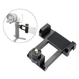 Gimbal Stabilizer Phone Holder Smartphone Clip Clamp Bracket 1/4 Inch Screw with Cold Shoe Mount Compatible with Zhiyun