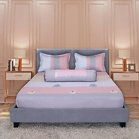 Bộ drap gối Tencel Luxury Hometex / tencel 40 sợi (tấm drap và 3 áo gối )