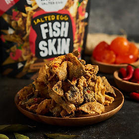 Da cá trứng muối cay 105g IRVINS - Small Hotboom Salted Egg Fish Skin
