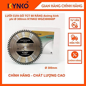 Mua LƯỠI CƯA GỖ TCT 60 RĂNG đường kính phi Ø 300mm KYNKO WGZ300060P
