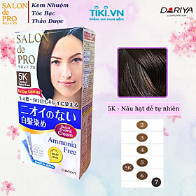 Kem nhuộm tóc Salon de Pro 5K - Màu nâu hạt dẻ tự nhiên