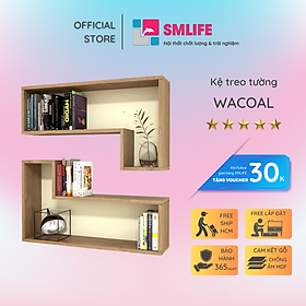 Mua Kệ trang trí gỗ thiết kế mới lạ SMLIFE Wacoal