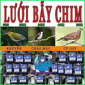 Mua Lưới bẫy chim sợi { DÙ } & sợi { chỉ }  lưới tàng hình bẫy chim khuyên sẻ gi cu gáy chào mào các loại 15m